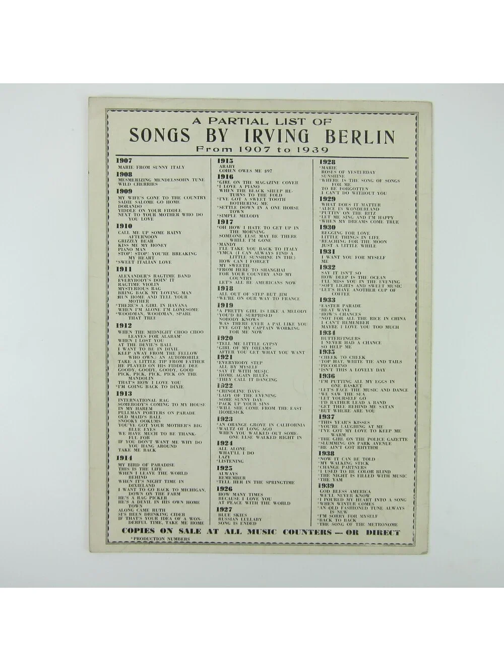 Sheet Music I Poured My Heart Into A Song Second Fiddle Sonia Henie Vintage 1939